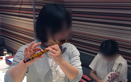 ほうがくのわ 三線アンド沖縄祭り！ 篠笛体験