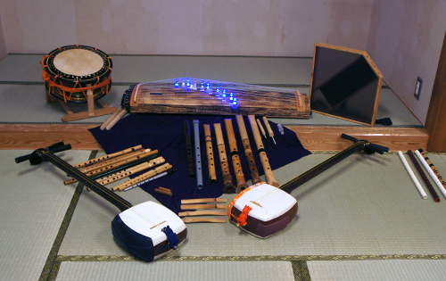 ほうがくのわ 千葉和楽器夏祭り 楽器の集合写真